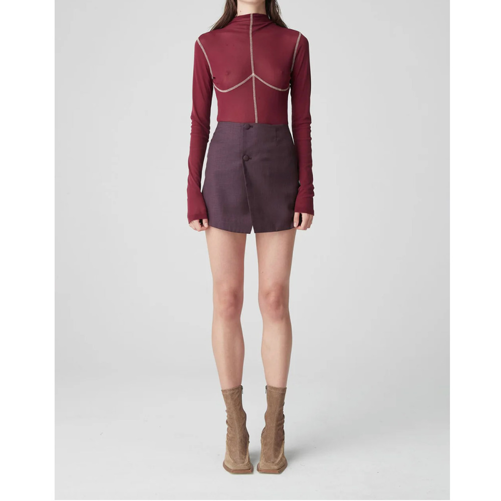 ATOIR X LARA WORTHINGTON 002 Top (Maroon) NWT sie M - Picture 3 of 5